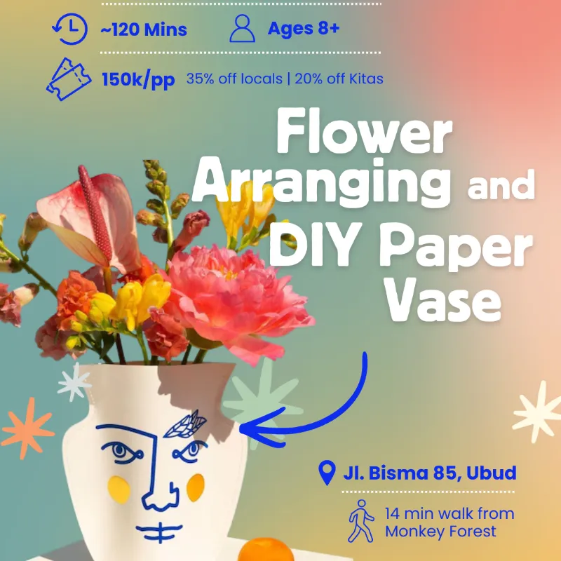 ๐ Flower Arranging & DIY Paper Vase (Ages 8+)