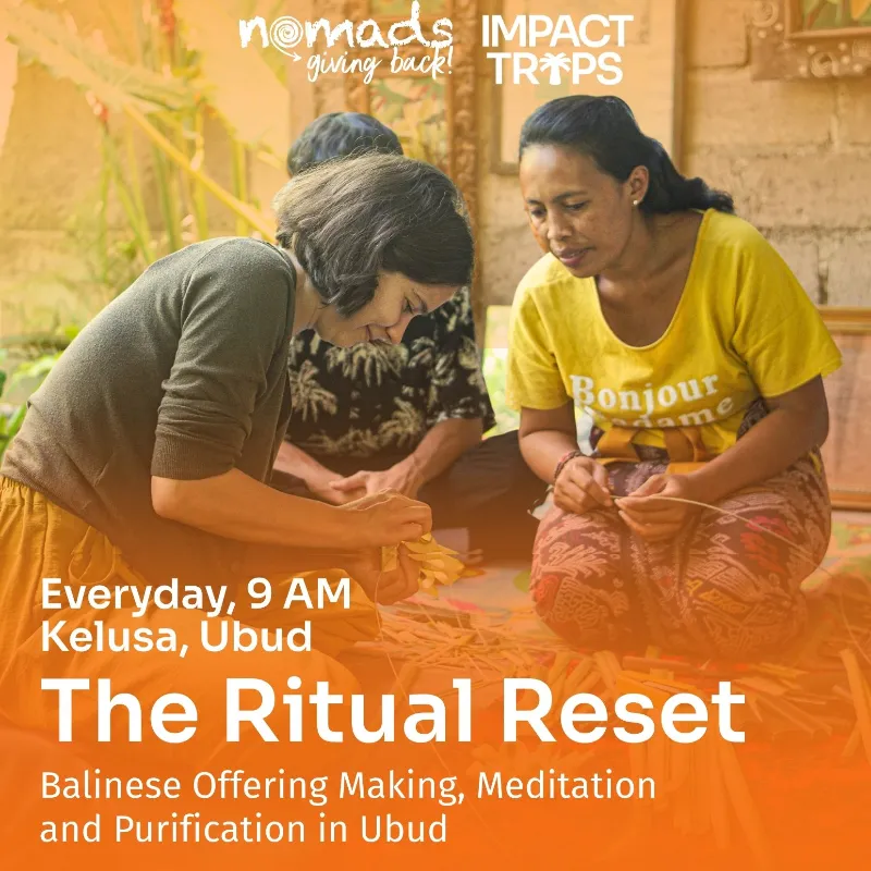 Make Balinese Offering, Meditation & Purification