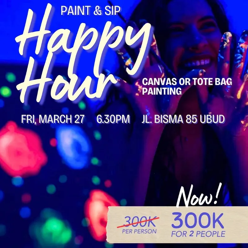 Paint & Sip Happy Hour: Neon Glow "Lights Out" Event | March 27