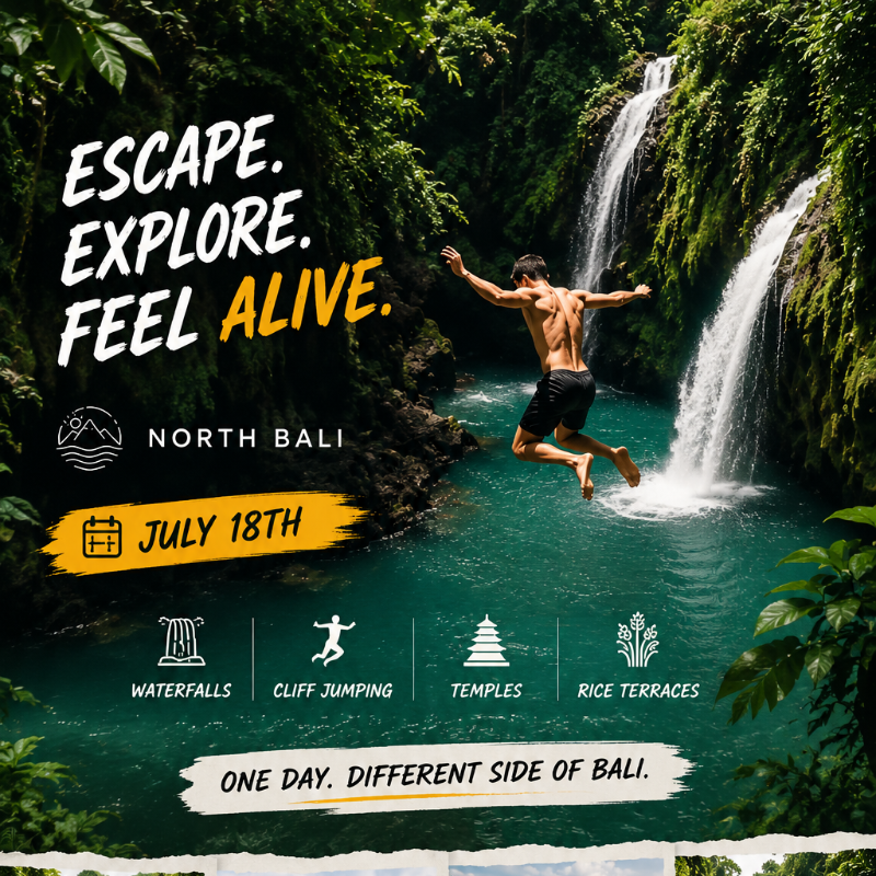 Cliff Jumping, Waterfalls & Temples Of North Bali