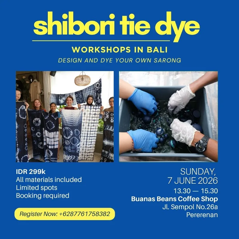 Shibori Tie Dye Sarong Workshop