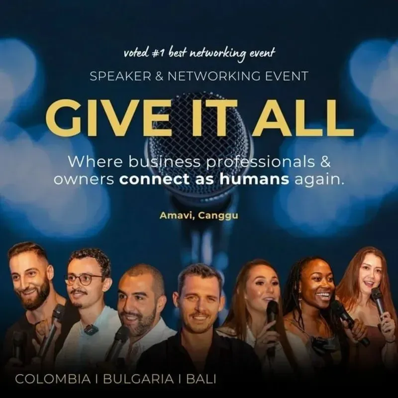 Give It All - Speaking & Networking