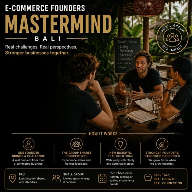 E-Commerce Founders Mastermind Bali