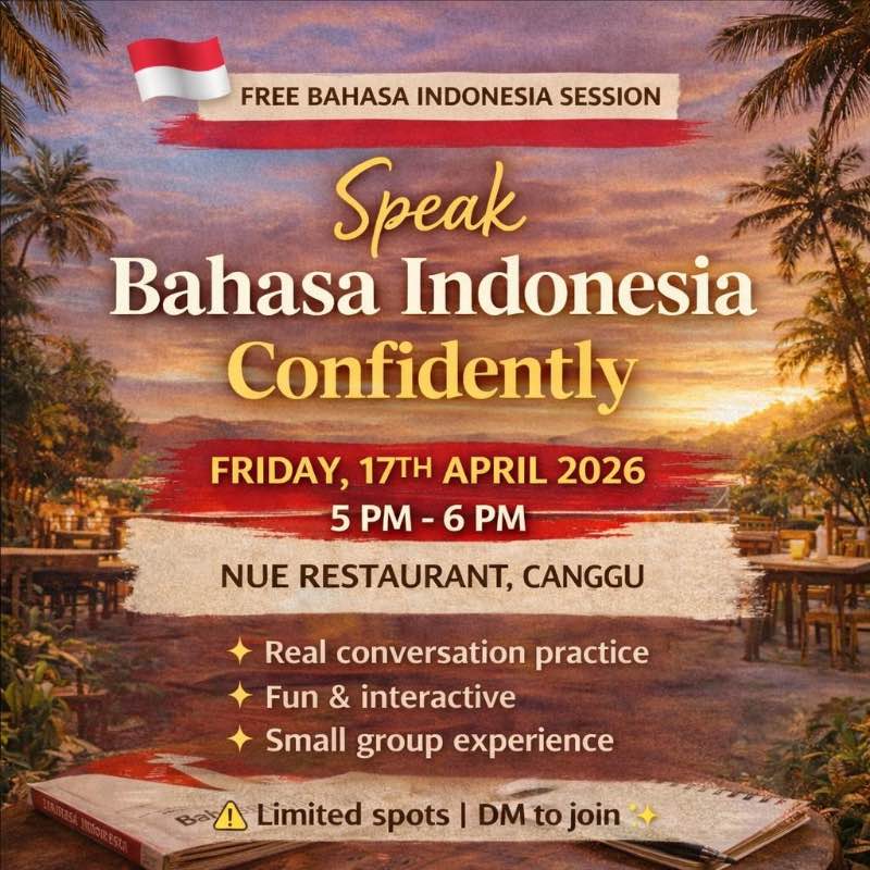 FREE Class - Speak Bahasa Indonesia Confidently
