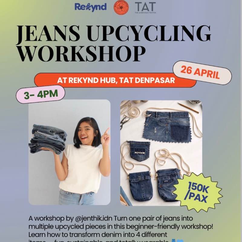 Upcycling Workshop - Give Your Old Jeans A New Life!