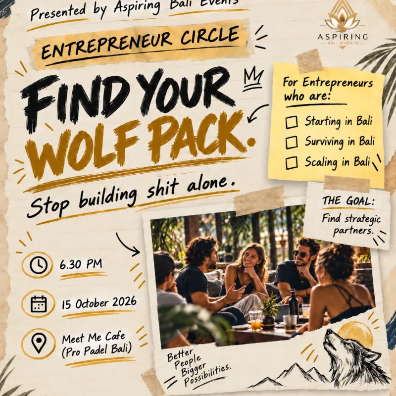 ENTREPRENEUR CIRCLE : FIND YOUR WOLF PACK. STOP BUILDING SHIT ALONE.