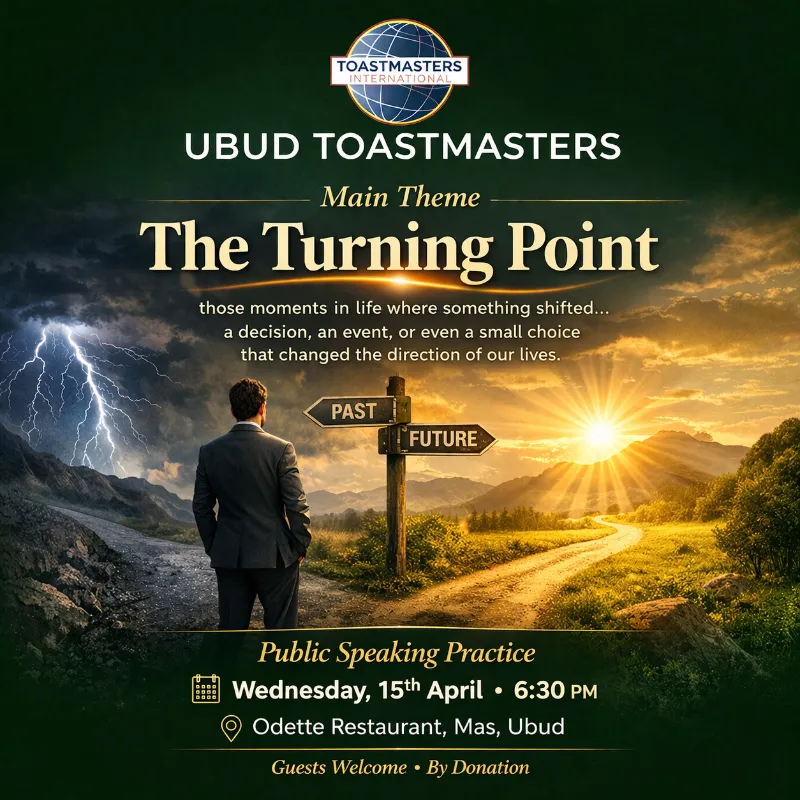 🎤 Ubud Toastmasters · Public Speaking Night