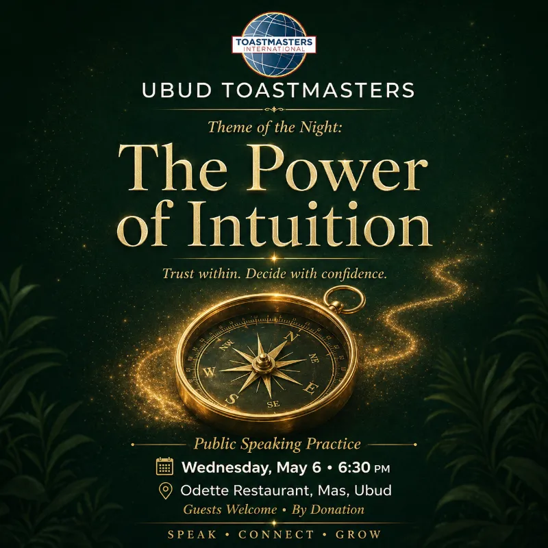 🎤 Ubud Toastmasters · Public Speaking Night