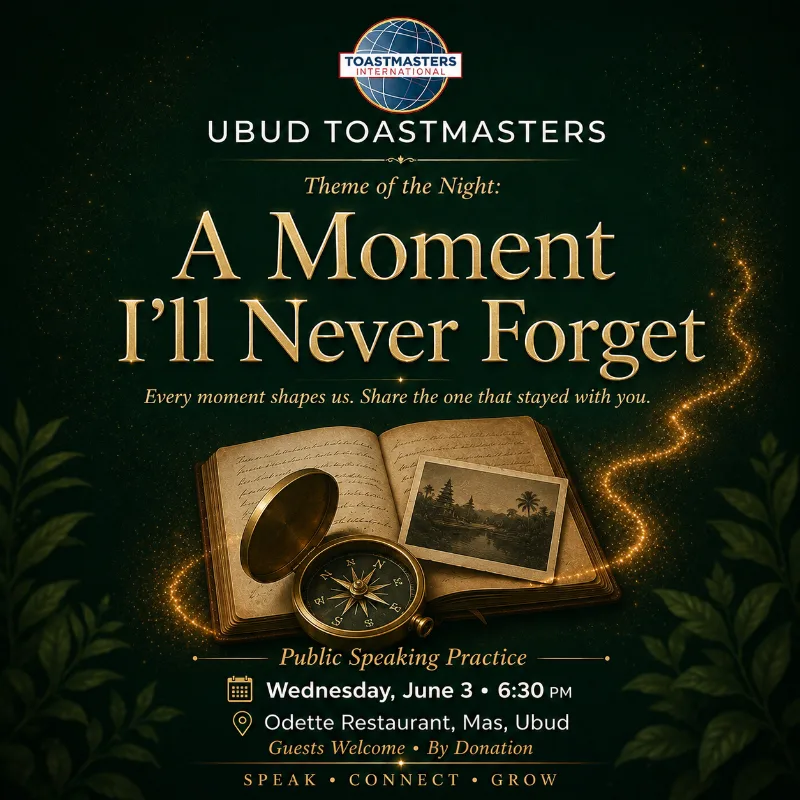 π€ Ubud Toastmasters Β· Public Speaking Night