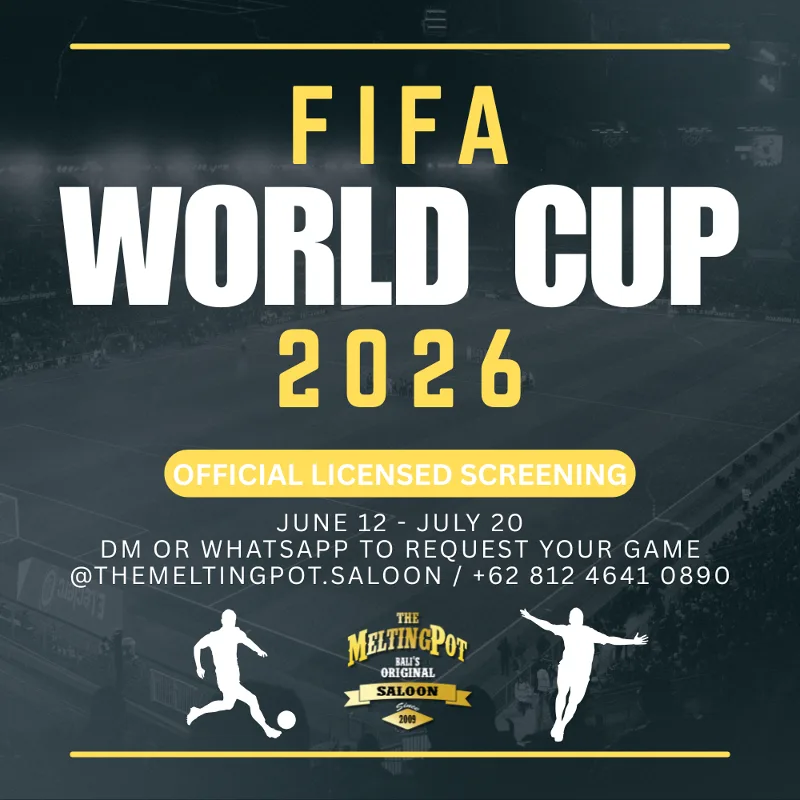 Watch The Fifa World Cup 2026 At The Melting Pot Saloon — Ubud's Licensed Screening Venue