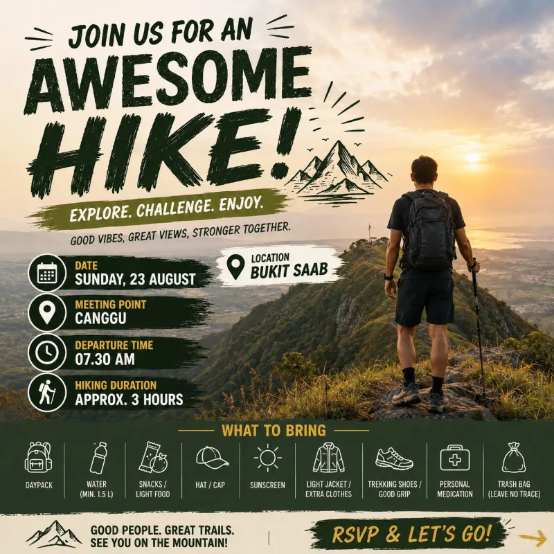 🥾 Join Us For An Awesome Hike! 🌿⛰️
