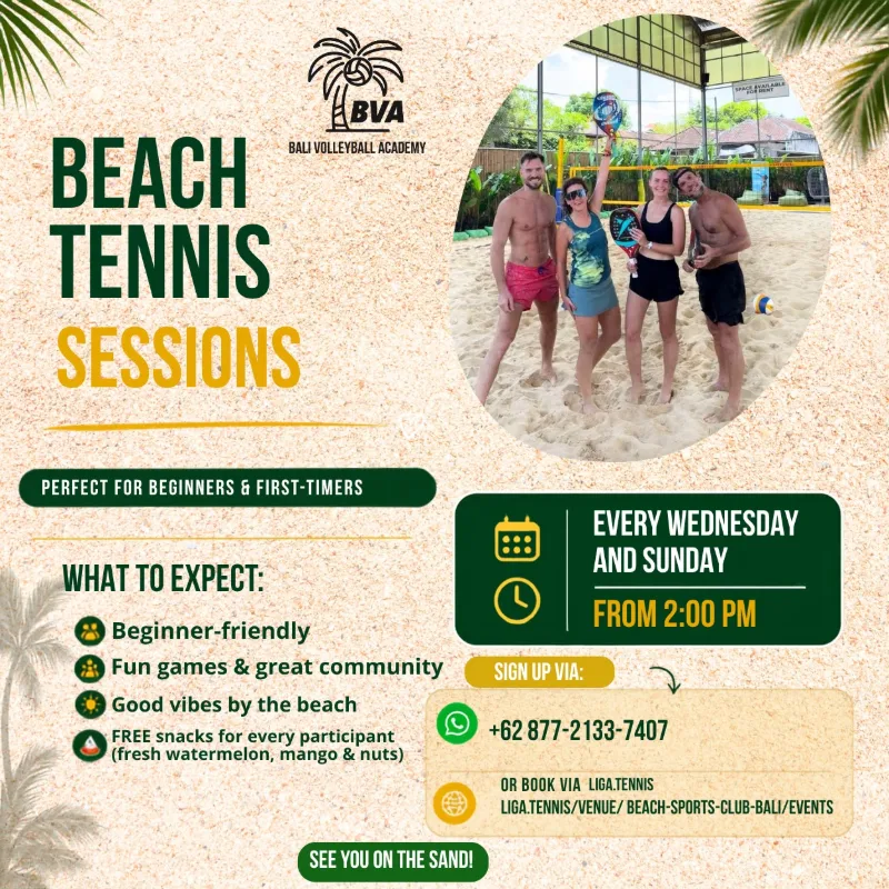 Social Afternoon Beach Tennis